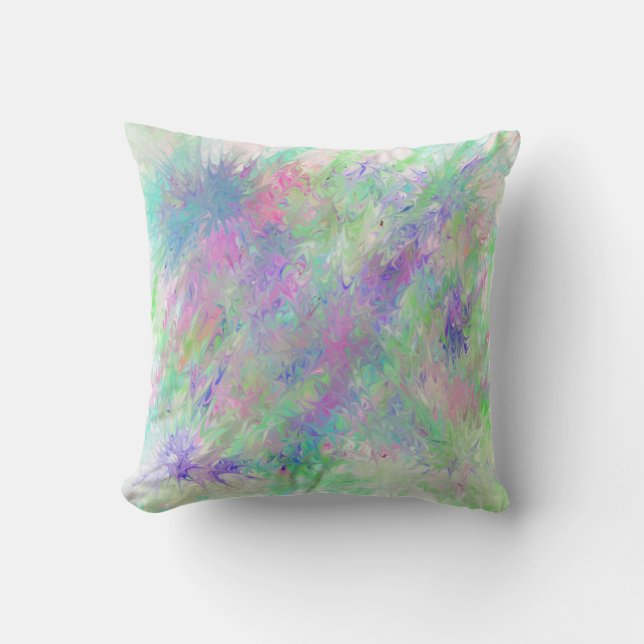 Almofada Pinte-o roxo e cumprimente-o o travesseiro (Frente)
