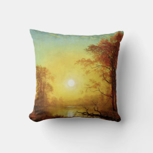 Almofada Pintor Albert Bierstadt, Sunrise,