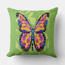 Pintura abstrata de borboleta