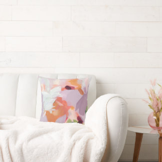 Almofada Pintura Abstrata Única Colorida Arte Original