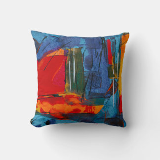 Almofada pintura abstrato