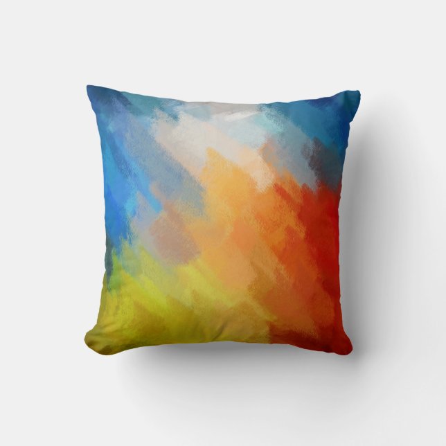 Almofada pintura abstrato | Arte Abstrato (Frente)
