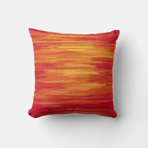 Almofada Pintura Abstrato Laranja e Amarelo 54