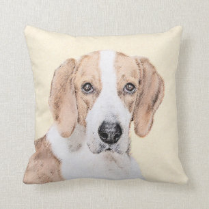 Almofada Pintura Americana de Foxhound - Arte Cachorro Orig