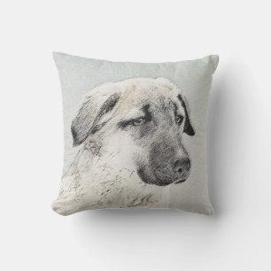 Almofada Pintura Anatoliana Shepherd - Arte Original para C
