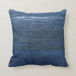 Almofada Pintura azul escura