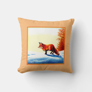 Almofada Pintura Bonita De Raposa Vermelha. Compre agora