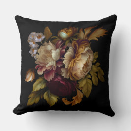Almofada Pintura Clássica do Velho Mundo Parece Floral