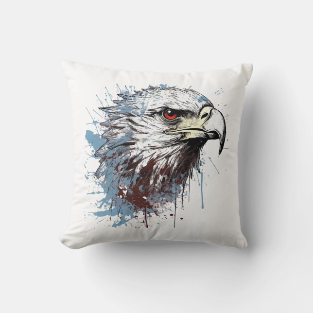 Almofada Pintura da águia (Frente)