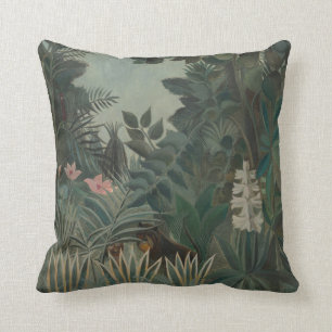 Almofada Pintura da selva tropical artística