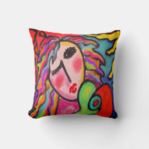 Almofada Pintura de Abstrato Wild One