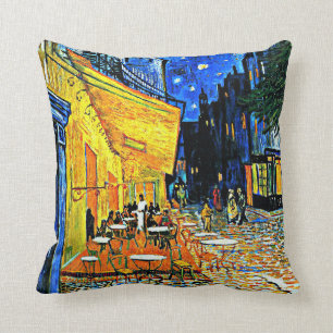 Almofada Pintura de arte do Cafe Terrace por Vincent van Go