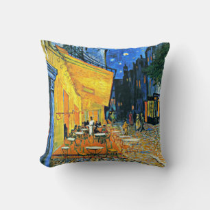 Almofada Pintura de arte do Cafe Terrace por Vincent van Go