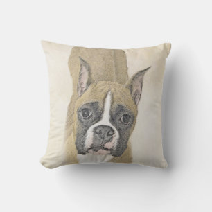 Almofada Pintura de Boxer - Arte de Cachorro Original Bonit
