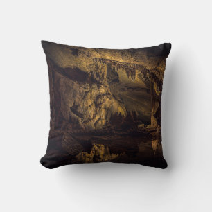 ALMOFADA PINTURA DE CAVERNA BRANCA E PRETA