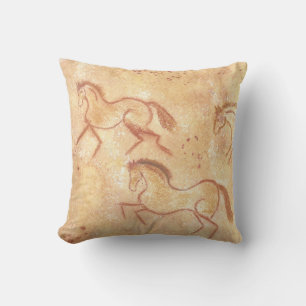 Almofada Pintura de Desenho Cavernas de Cavalos