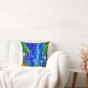 Almofada Pintura De Estrelas Da Selva. Comprar Agora