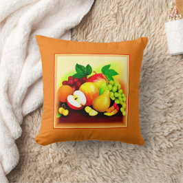 Almofada Pintura de Frutas Tropicais. Comprar Agora