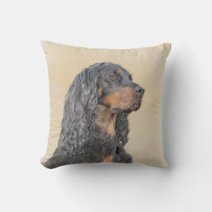 Almofada Pintura de Gordon Setter - Arte de Cachorro Origin