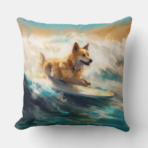 Almofada Pintura de Navegação em Praia do Lapphund, Finland