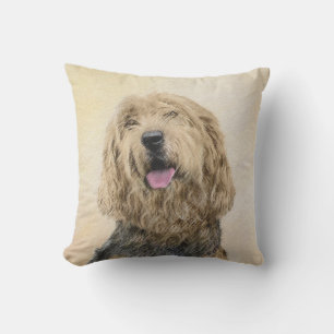 Almofada Pintura De Otterhound - Arte De Cão Original Boni