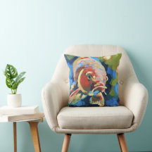 Pintura de Peixe Koi/ Peixe Listrado - Decoração d