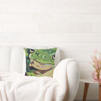 Almofada Pintura de Sapo - Presente para Amantes de Sapos