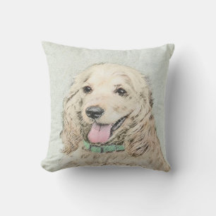 Almofada Pintura do Cocker Spaniel Buff - Arte Original par