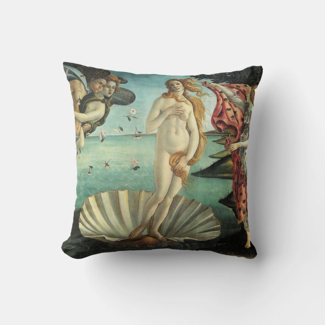 Almofada Pintura do Renascimento Botticelli (Frente)