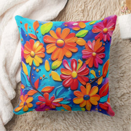 Almofada Pintura Floral Joyful