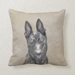Almofada Pintura Holandesa de Pastores - Arte Cão Original