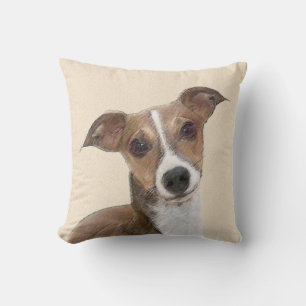 Almofada Pintura italiana em greyhound - Arte canina origin