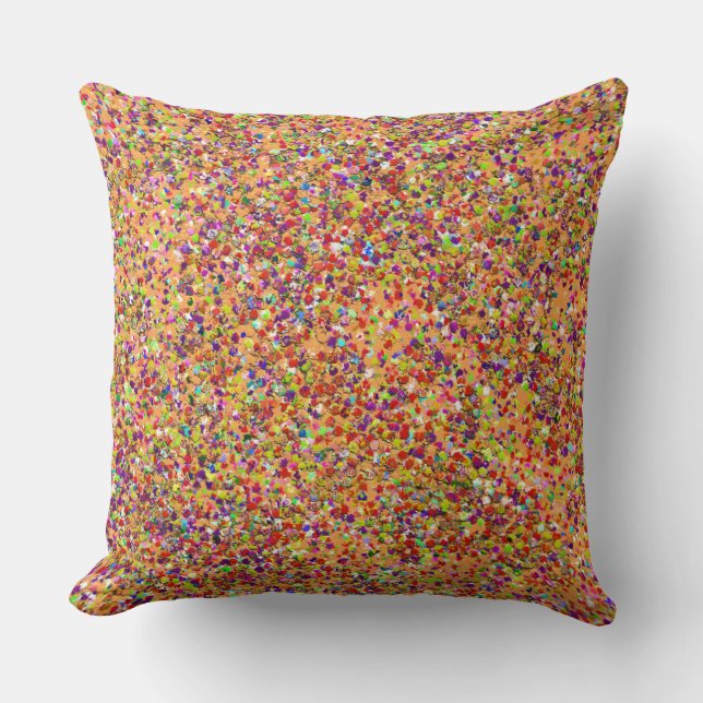 Almofada Pintura multicoloração da fissura fiada #3 (Frente)