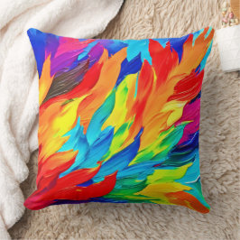 Almofada Pintura por Abstrato de expressão vibrante