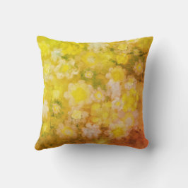 Almofada Pintura por Aquarela com Abstrato Floral Retro Sal