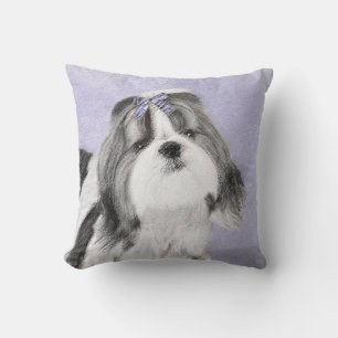 Almofada Pintura Shih Tzu - Arte Cachorosa Original