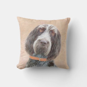 Almofada Pintura Spinone Italiano - Arte Cachorro Original