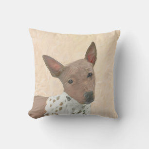 Almofada Pintura Terrier sem cabelos americana - Arte canin