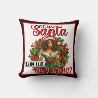 Almofada Pinup de Natal Retroativo Caros Papais noeis Podem