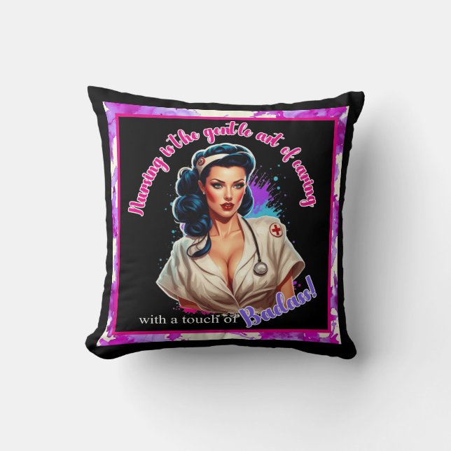 Almofada Pinup_ Nurse Badass (Frente)