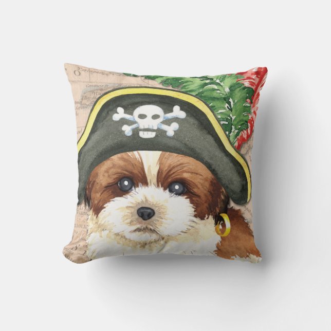 Almofada Pirata de Shih Tzu (Frente)