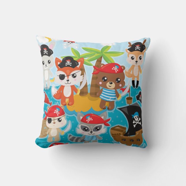 Almofada Pirata de Tripulação Animal (Frente)