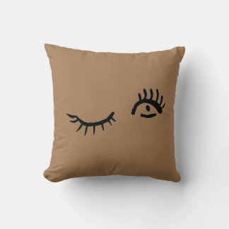 Almofada Piscar os olhos de Olho Preto e Castanho Travessei