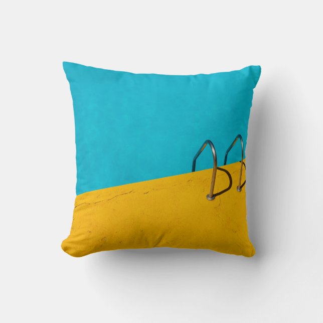 Almofada Piscina de natação com escada de aço inoxidável (Frente)