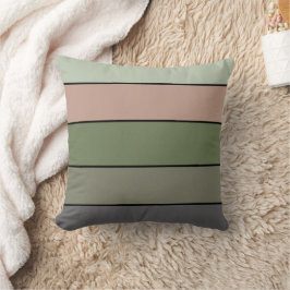 Almofada Pistachio Nut Shell Green Peach Stripes