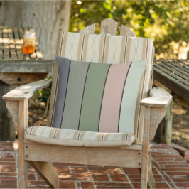 Almofada Pistachio Nut Shell Green Peach Stripes