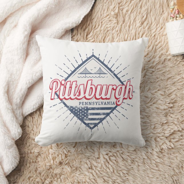 Almofada Pittsburgh Cidade Estados Unidos Pensilvânia EUA (Cobertor)