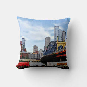 Almofada Pittsburgh PA - Trem pela ponte Smithfield St
