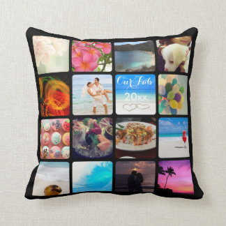 Almofada PixDezines DIY Instagram Collage Fotos, cor DIY