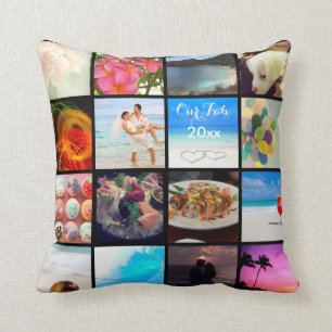 Almofada PixDezines DIY Instagram Collage Fotos, cor DIY